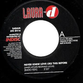 Laura D. : Never Knew Love Like This Before (7")