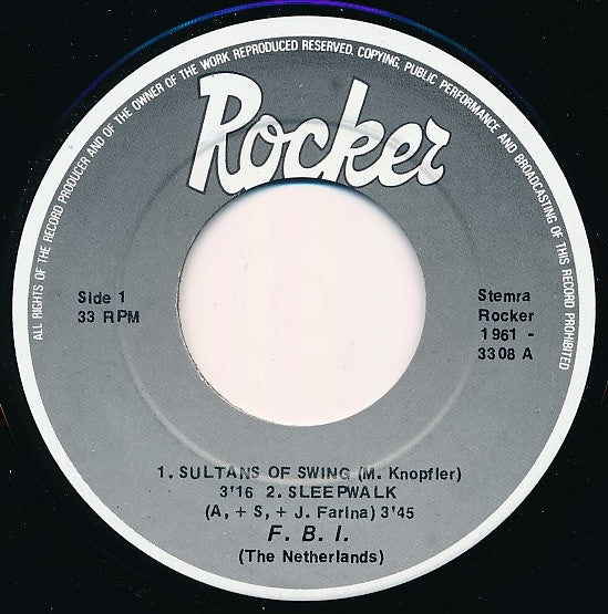 F.B.I. (12) : F.B.I. (7", EP)