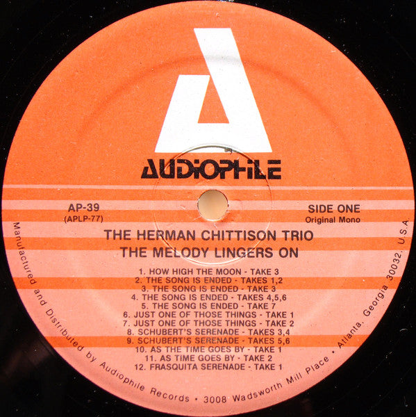 Herman Chittison : The Melody Lingers On (LP, Album, Mono)