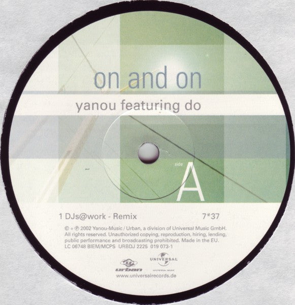 Yanou Featuring Do : On And On (12")