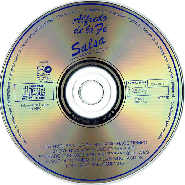 Alfredo de la Fé : Salsa (CD, Album)