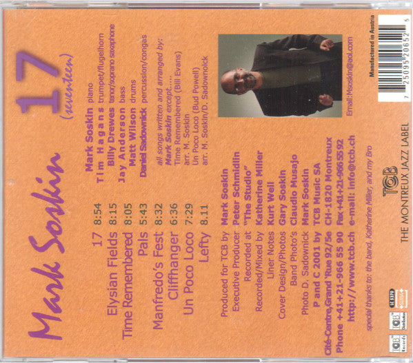 Mark Soskin : 17 (Seventeen) (CD, Album)