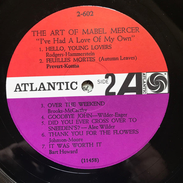 Mabel Mercer : The Art Of Mabel Mercer (2xLP, Comp, Mono, RE)