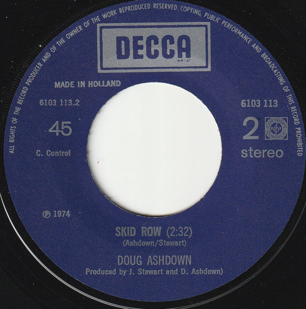 Doug Ashdown : Winter In America (7", Single)