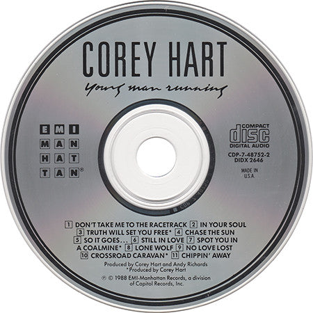 Corey Hart : Young Man Running (CD, Album)