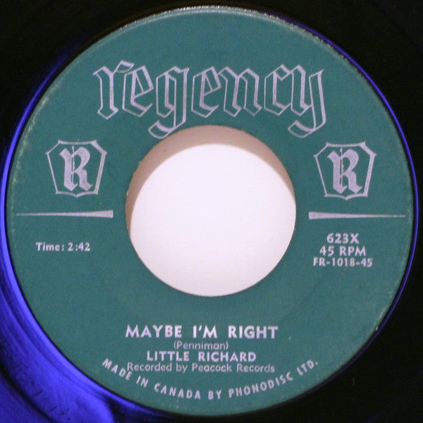 Little Richard : Maybe I'm Right / I Love My Baby (7", Single)