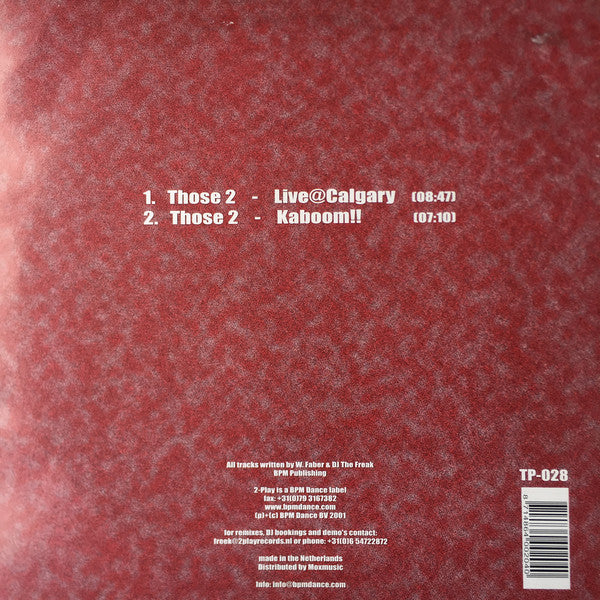 Those 2 : Live @ Calgary (12")