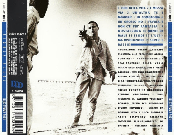Eros Ramazzotti : Tutte Storie (CD, Album)