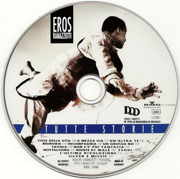 Eros Ramazzotti : Tutte Storie (CD, Album)