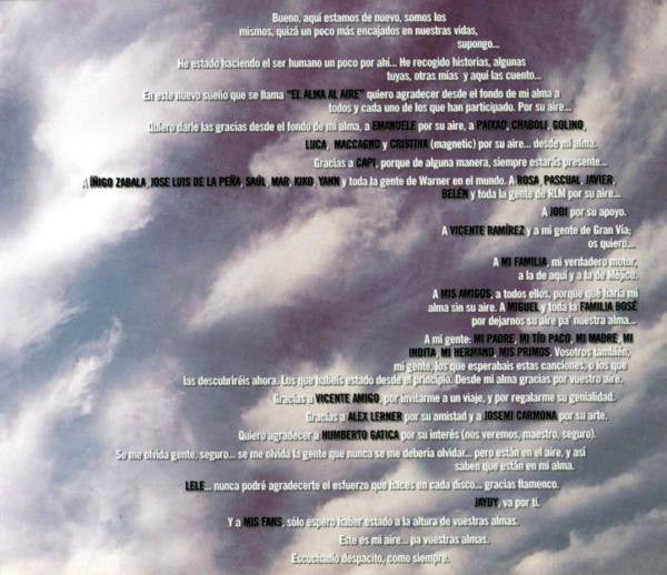 Alejandro Sanz : El Alma Al Aire (CD, Album)
