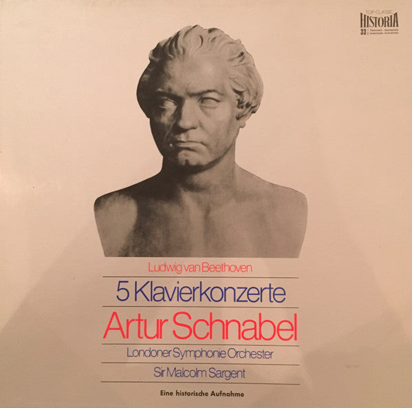 Ludwig van Beethoven, Artur Schnabel : 5 Klavierkonzerte (4xLP, Comp + Box)