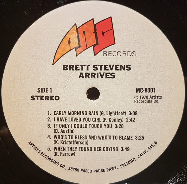 Brett Stevens : Arrives (LP, Album)