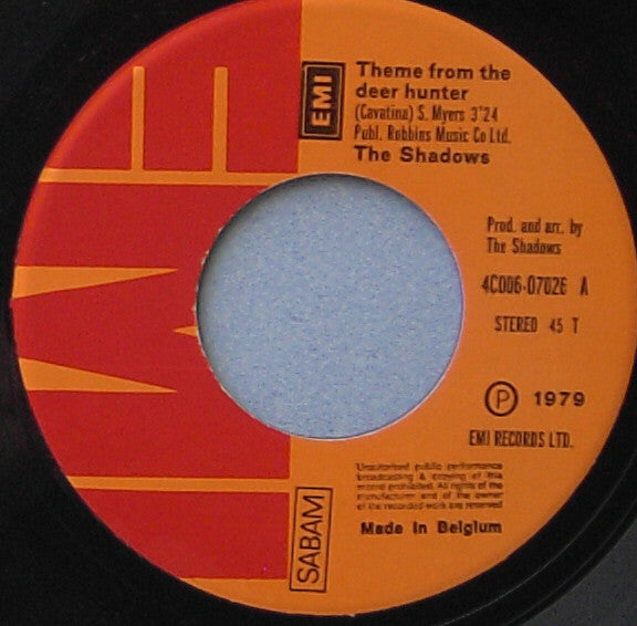 The Shadows : Theme From The Deer Hunter (Cavatina) (7")