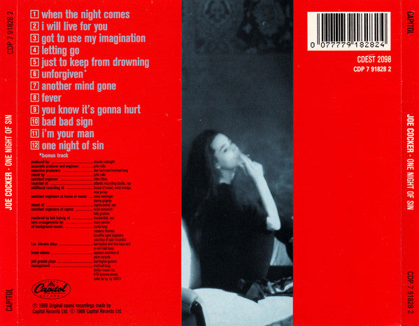 Joe Cocker : One Night Of Sin (CD, Album)