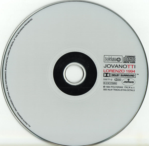 Jovanotti : Lorenzo 1994 (CD, Album)