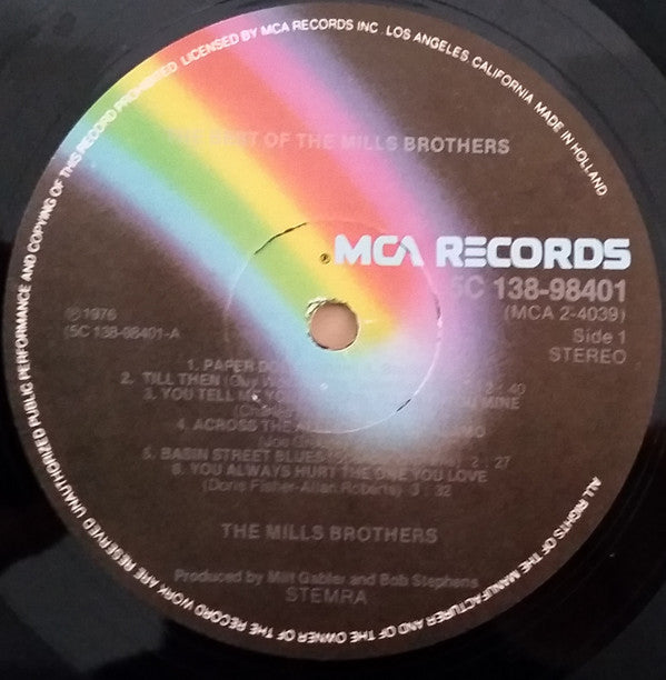 The Mills Brothers : The Best Of The Mills Brothers (2xLP, Comp)