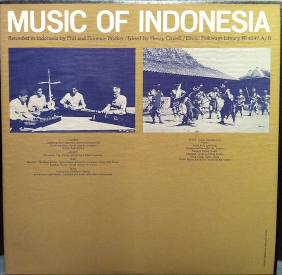 Unknown Artist : Music Of Indonesia (2xLP, Comp + Box)