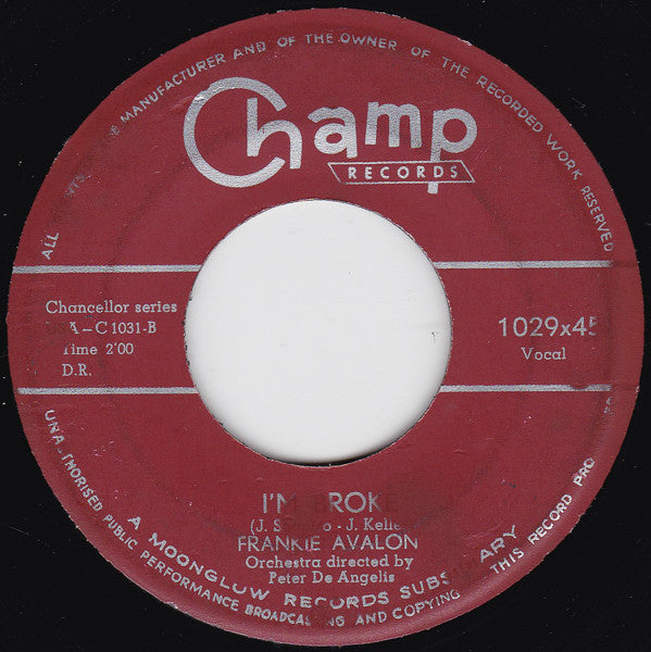 Frankie Avalon : Venus (7", Single)