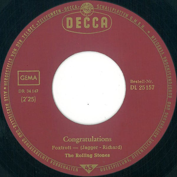 The Rolling Stones : Time Is On My Side (7", Single, Mono)