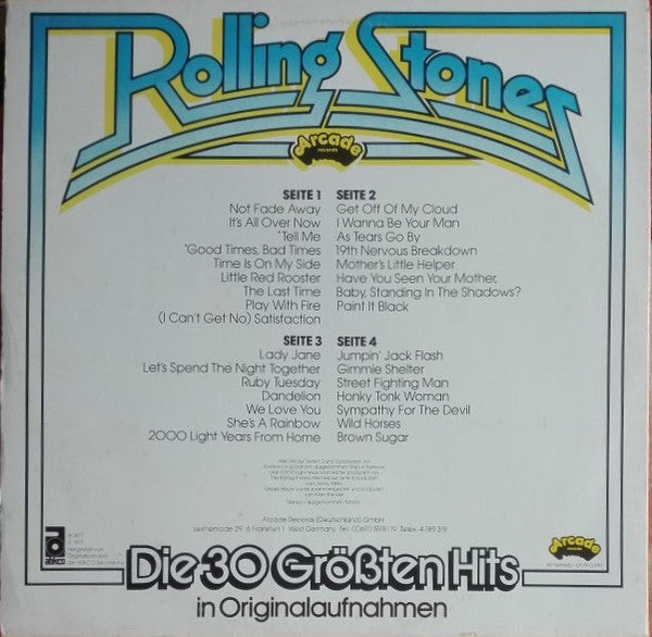The Rolling Stones : Die 30 Größten Hits In Originalaufnahmen (2xLP, Comp, Mono, Gat)