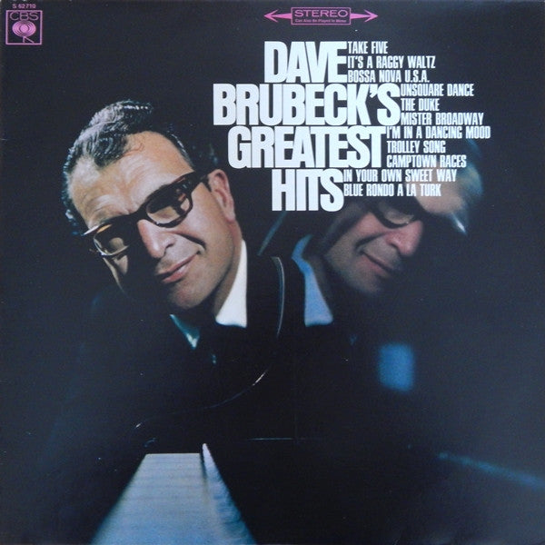 Dave Brubeck : Dave Brubeck's Greatest Hits (LP, Comp, RE)