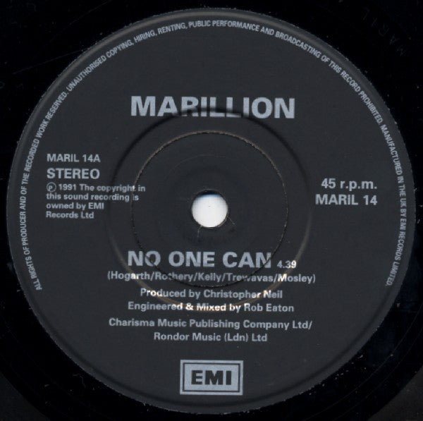Marillion : No One Can (7", Single + Box, Ltd)
