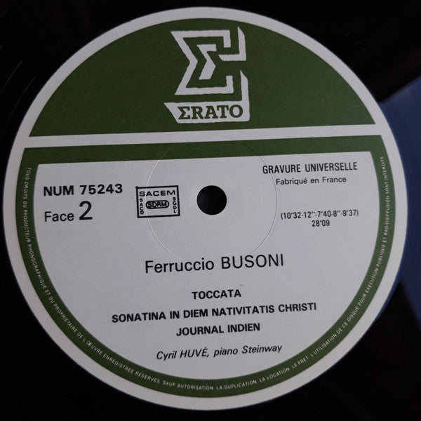 Ferruccio Busoni, Cyril Huvé : Busoni - Cyril Huvé (LP)