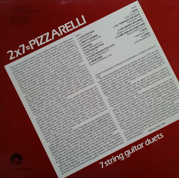 Bucky & John Pizzarelli : 2 X 7 = Pizzarelli (LP, Album)