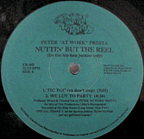 Peter Presta : Nuttin' But The Reel (For The Hip-Hop Junkies Only) (12")