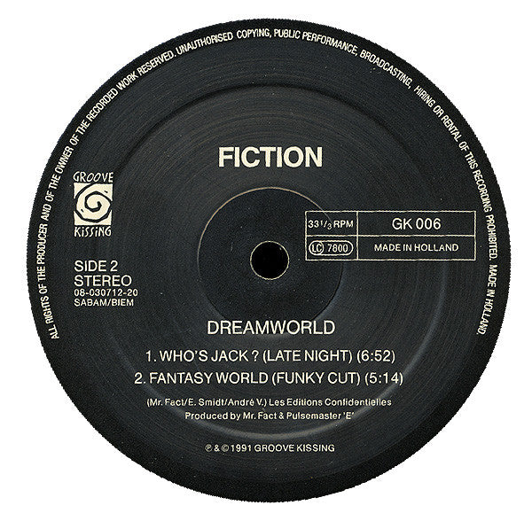 Fiction : Dreamworld (12")