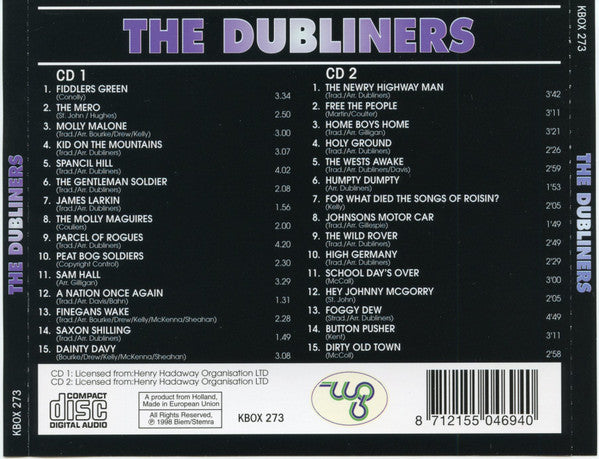 The Dubliners : The Dubliners (2xCD, Comp)