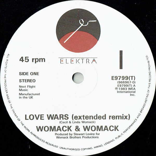 Womack & Womack : Love Wars (Extended Remix) (12")