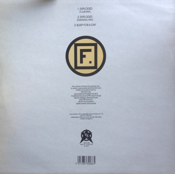 The Formula (2) : Exploded (12")