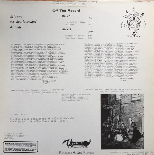 The Cracker Jacks : The Rockin' Blues Of... (12")
