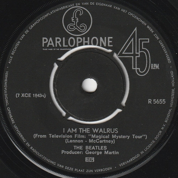The Beatles : Hello, Goodbye (7", Single, Mono)