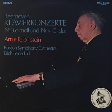 Arthur Rubinstein, Boston Symphony Orchestra, Erich Leinsdorf : Beethoven Klavierkonzerte Nr.3 C-Moll Und Nr.4 G-Dur (LP, Comp)