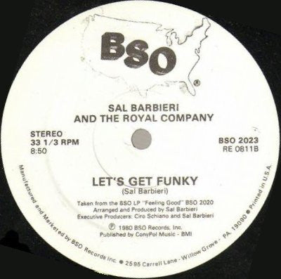 Sal Barbieri And The Royal Company : Feeling Good (12")