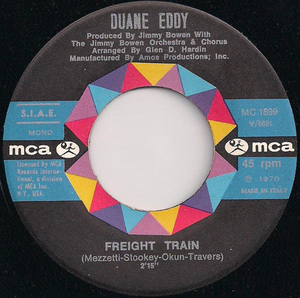 Duane Eddy : Freight Train / Put A Little Love In Your Heart (7", Single, Mono)