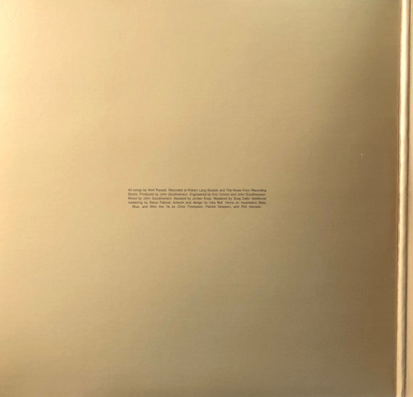 Wolf Parade : Cry Cry Cry (LP, Cre + LP, S/Sided, Etch, Cre + Album, Ltd)