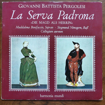 Giovanni Battista Pergolesi, Maddalena Bonifaccio, Siegmund Nimsgern : La Serva Padrona (Die Magd Als Herrin) (LP, Gat)