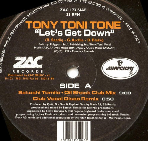 Tony! Toni! Toné! : Let's Get Down (12")