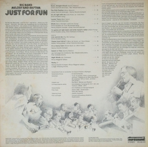 Big Band Melody & Rythm : Just For Fun (LP)
