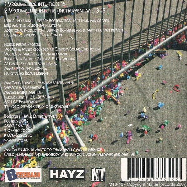 Johan Vlemmix & Mai Tai : Vrouwelijke Intuitie (CD, Single)