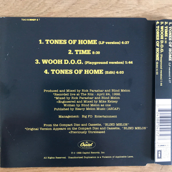 Blind Melon : Tones Of Home (CD, Maxi)