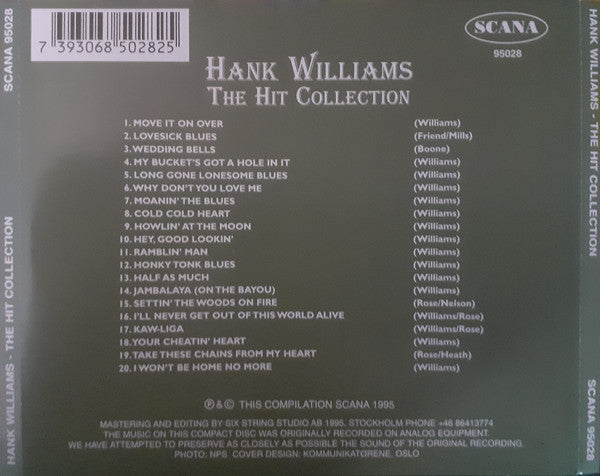 Hank Williams : The Hit Collection (CD, Comp)