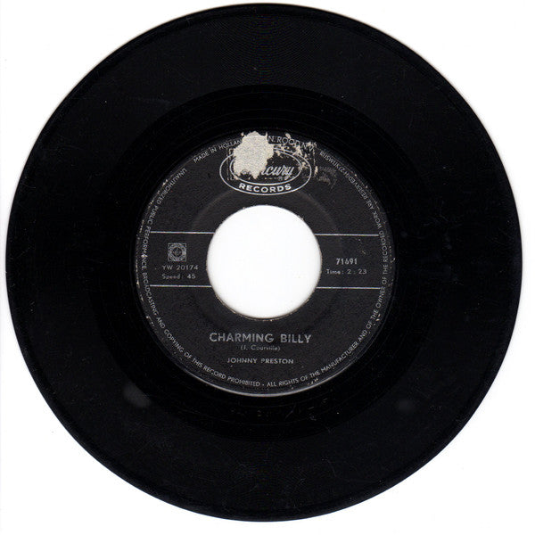 Johnny Preston : Charming Billy (7")