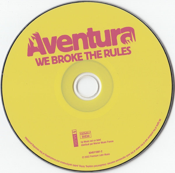 Aventura : We Broke The Rules (CD, Album)