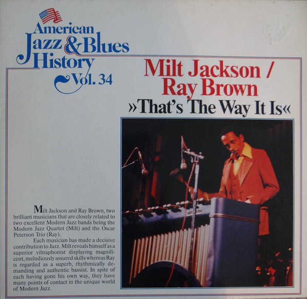Milt Jackson / Ray Brown : That's The Way It Is (LP)