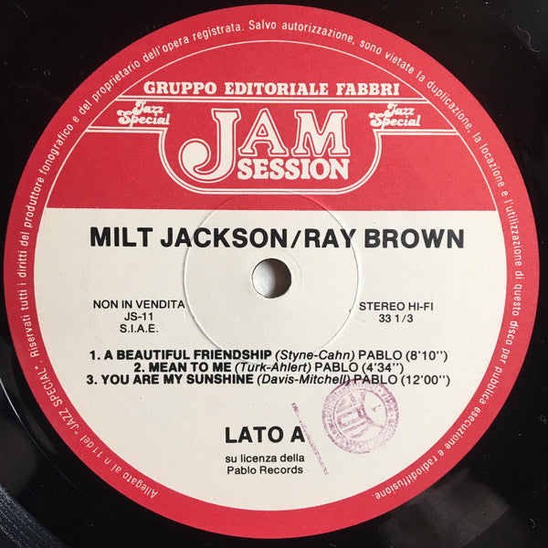 Milt Jackson / Ray Brown : That's The Way It Is (LP)