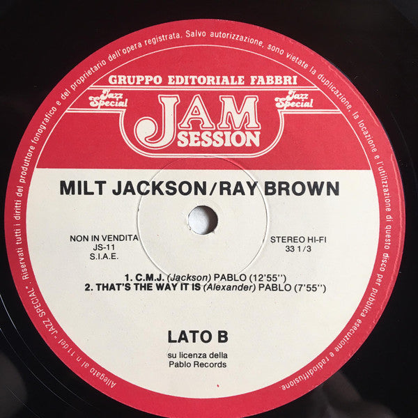 Milt Jackson / Ray Brown : That's The Way It Is (LP)